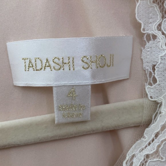 NWT BHLDN Tadashi Shoji Fiorelle Ivory Lace V Neck Wedding Gown Size 4 - Picture 5 of 14